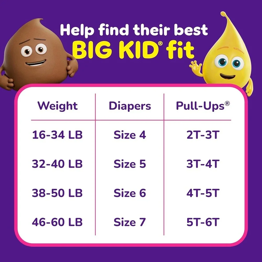 Pull‎ ups Girls, Huggies Training Pants 5T-6T - 84ct